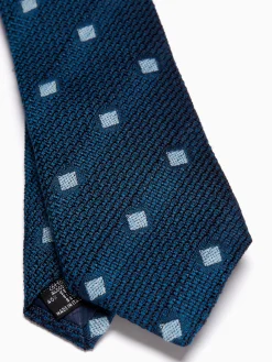 Favourbrook Teal Ludwell Silk/Linen Tie- Ties