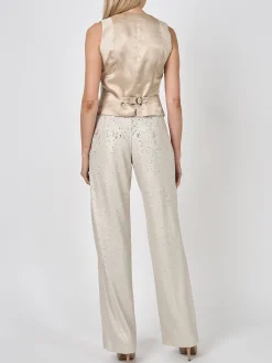Favourbrook Waistcoat Single-Breasted Oyster Mini Sequins-Women Eveningwear | Eveningwear