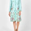 Favourbrook Westminster Coat Aqua Glemham Marle Crease Resist Linen-Women Mother Of The Bride | Jackets & Coats