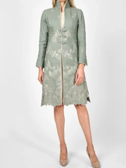 Favourbrook Westminster Coat Khaki Floyd Crease Resist Linen-Women Mother Of The Bride | Jackets & Coats