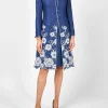 Favourbrook Westminster Coat Navy Lam Crease Resist Linen-Women Mother Of The Bride | Jackets & Coats