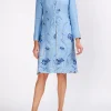 Favourbrook Westminster Coat Pale blue Parsifal Crease Resist Linen-Women Jackets & Coats