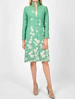 Favourbrook Westminster Coat Spring Green Kirby Crease Resist Linen-Women Mother Of The Bride | Jackets & Coats