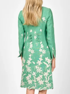 Favourbrook Westminster Coat Spring Green Kirby Crease Resist Linen-Women Mother Of The Bride | Jackets & Coats