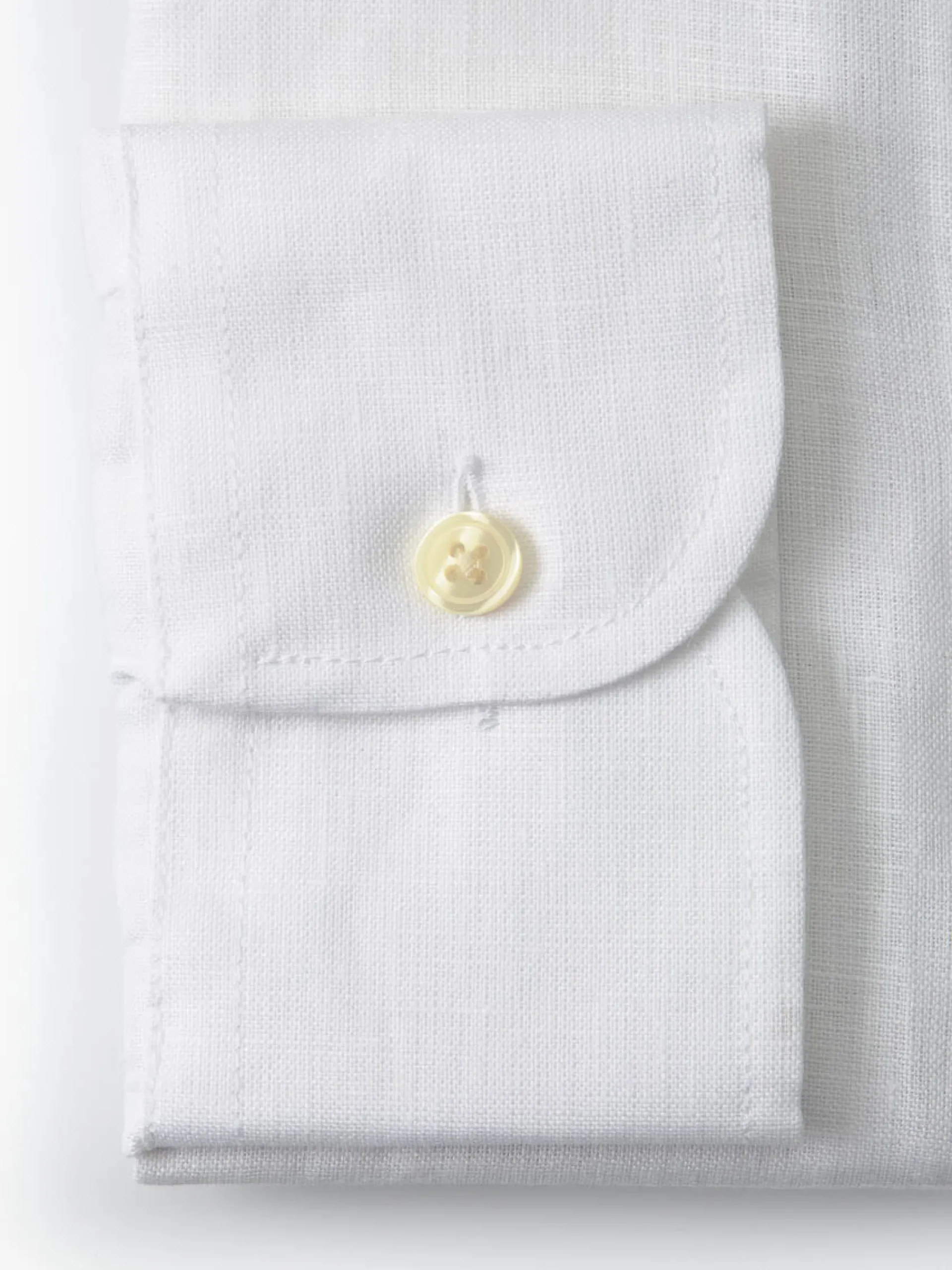 Favourbrook White Colne Linen Helford Shirt- Shirts