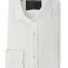 Favourbrook White Garson Cotton Cutaway Collar Shirt- Shirts