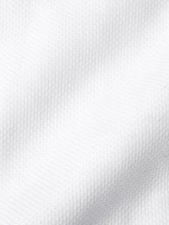 Favourbrook White Organic Herringbone Wedding Shirt- Shirts