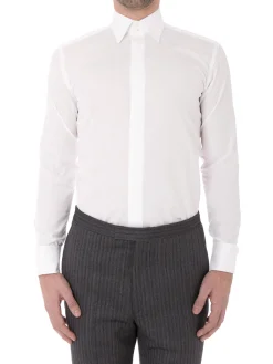 Favourbrook White Poplin Cotton Gatsby Shirt- Groomswear | Wedding Attire