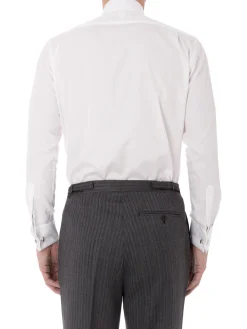 Favourbrook White Poplin Cotton Gatsby Shirt- Groomswear | Wedding Attire
