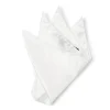 Favourbrook White Satin Silk Pocket Square- Pocket Squares