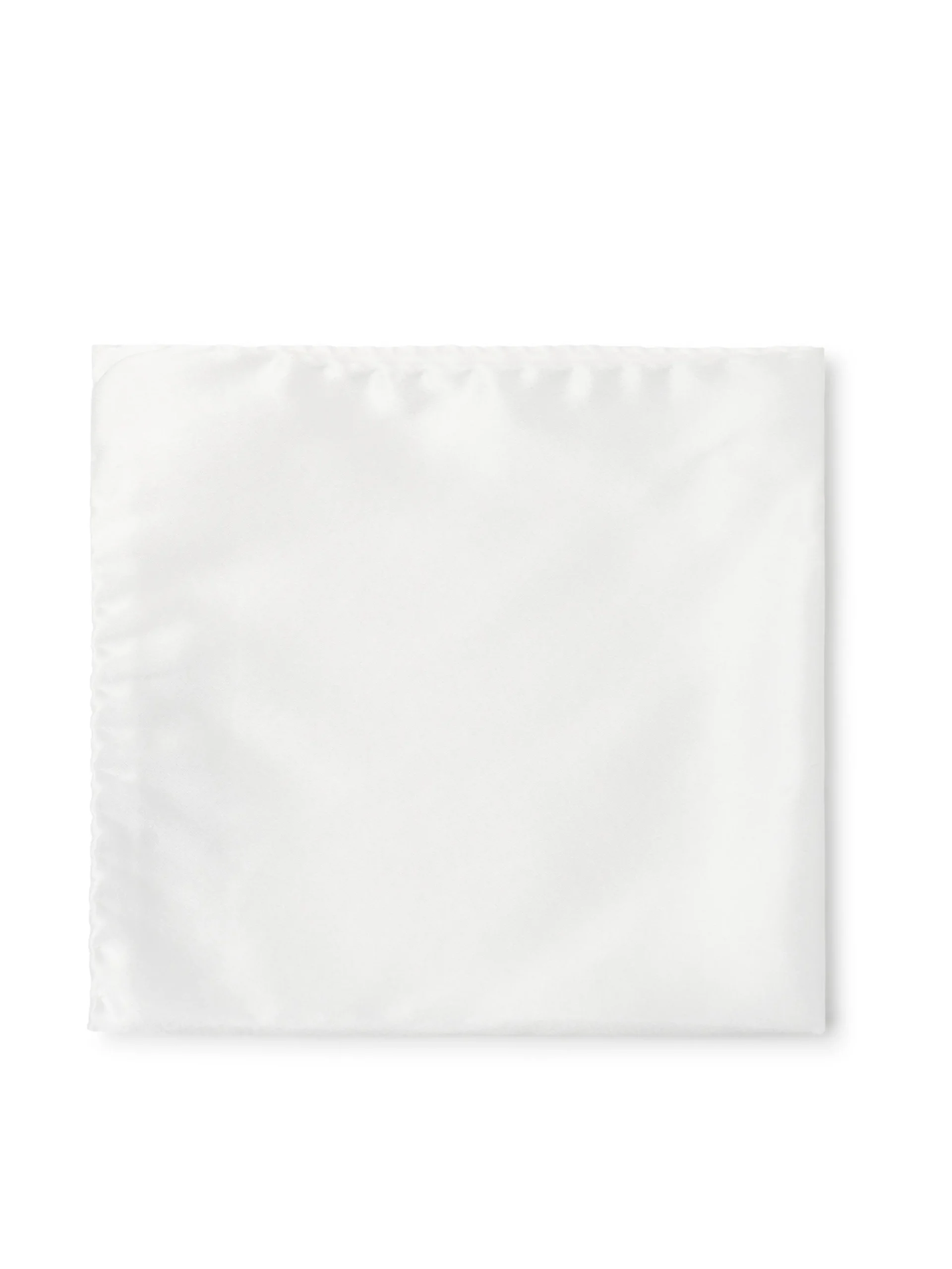 Favourbrook White Satin Silk Pocket Square- Pocket Squares