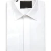 Favourbrook White Sloane Cotton Bib Grandad Shirt- Shirts