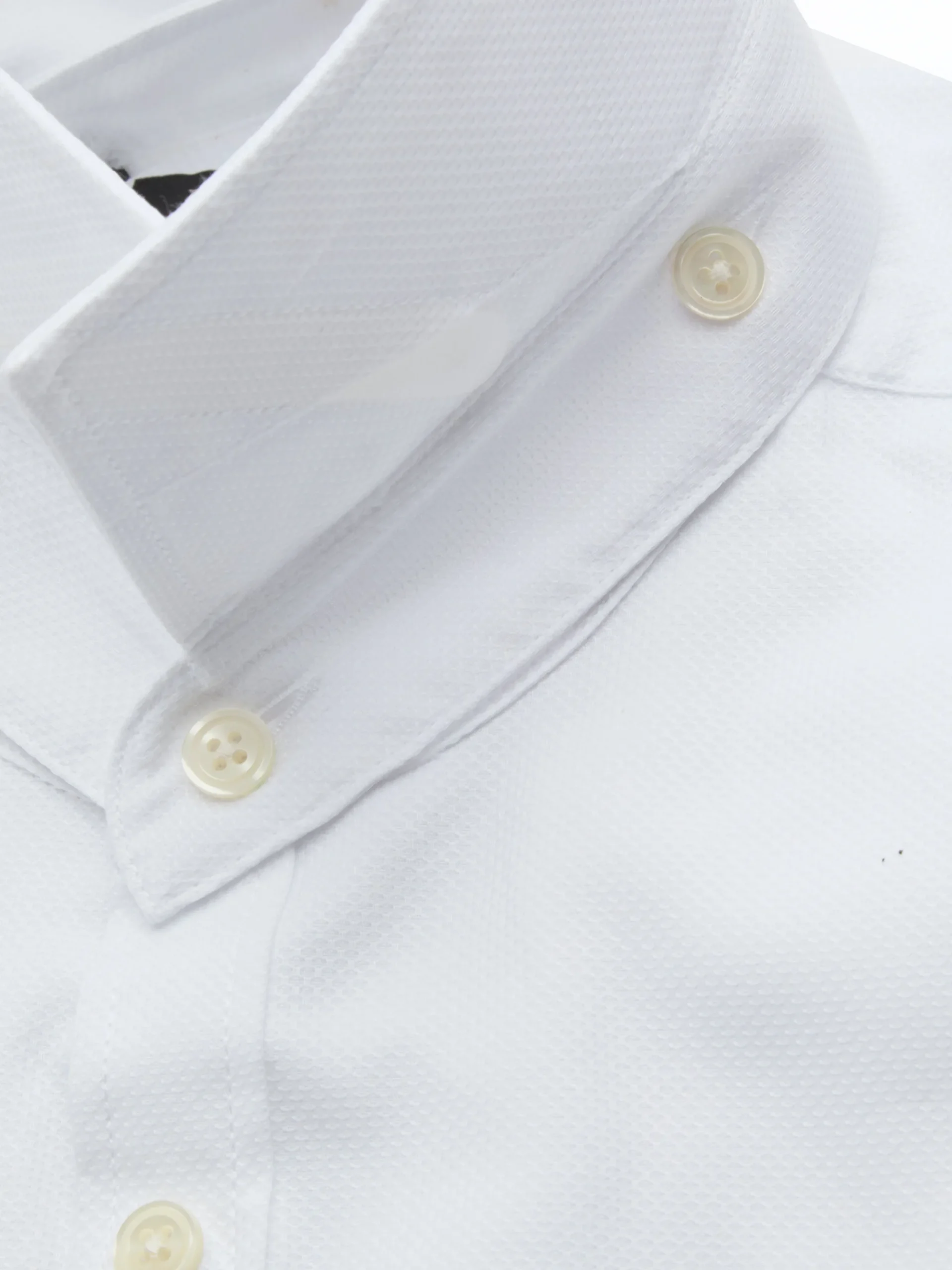 Favourbrook White Sloane Cotton Bib Grandad Shirt- Shirts