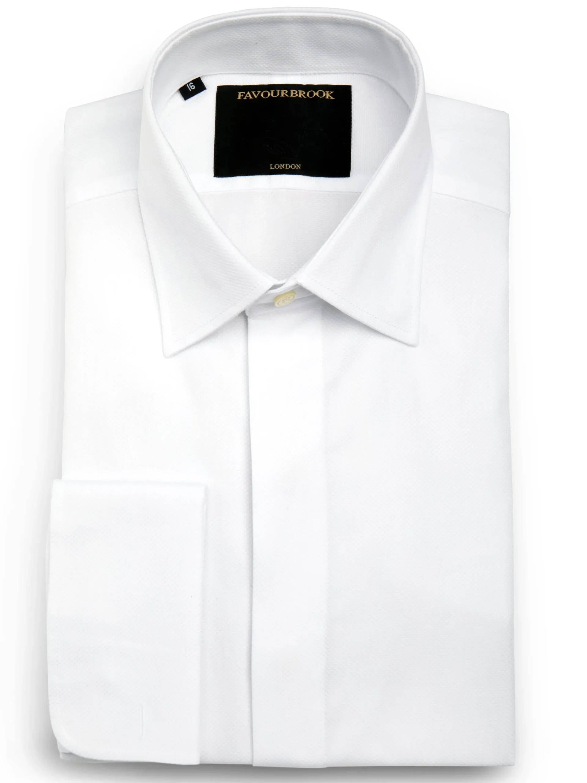 Favourbrook White Sloane Cotton Gatsby Shirt- Wedding Attire | Shirts
