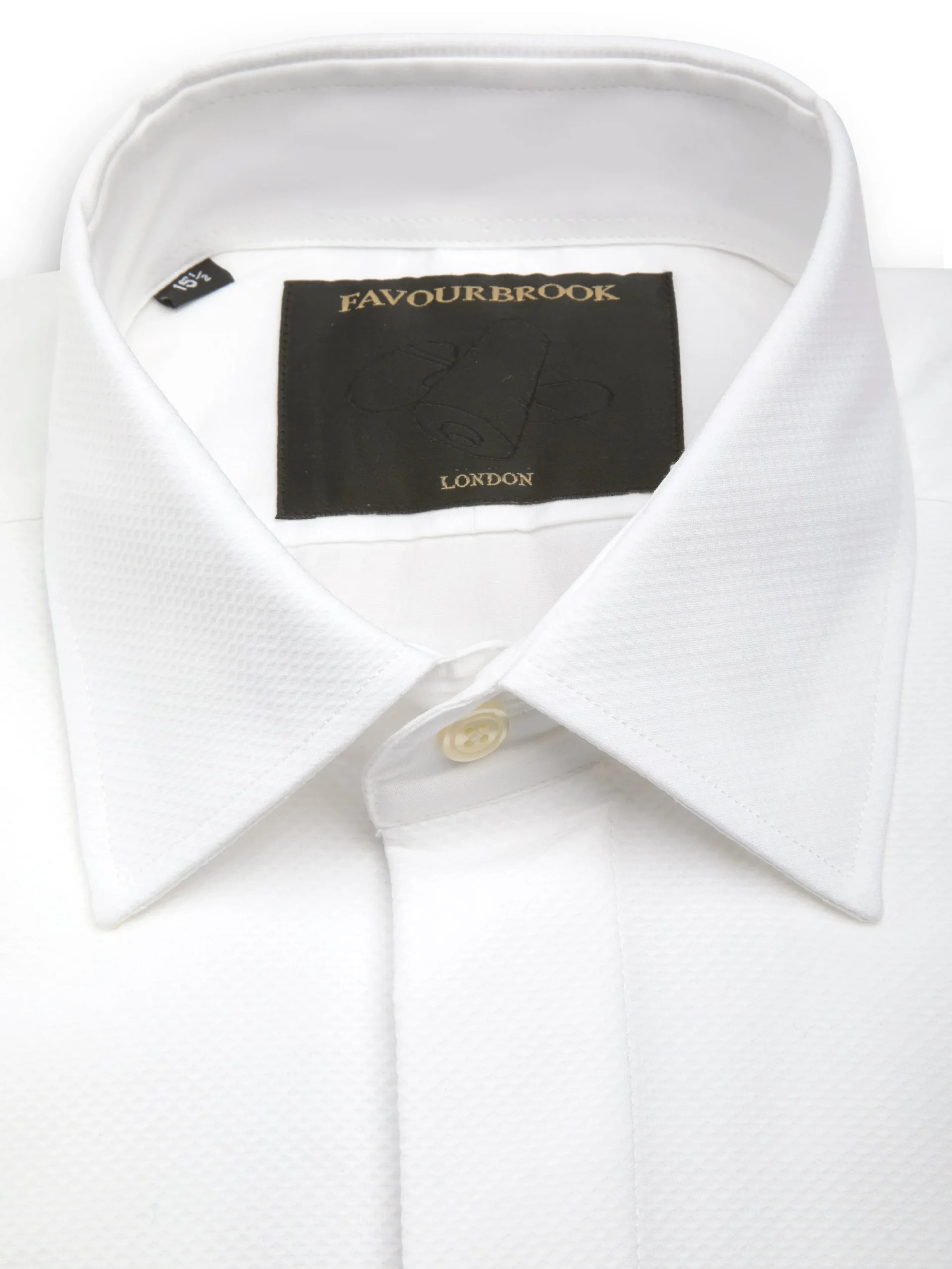 Favourbrook White Sloane Cotton Gatsby Shirt- Wedding Attire | Shirts