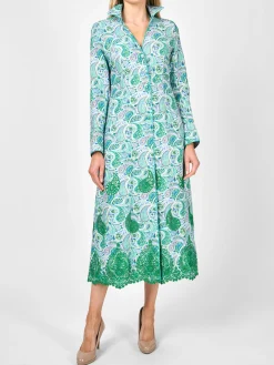 Favourbrook Whitehall Coat Green Clarendon Linen-Women Mother Of The Bride | Jackets & Coats