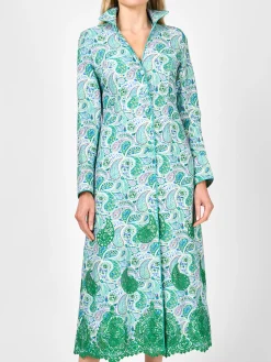 Favourbrook Whitehall Coat Green Clarendon Linen-Women Mother Of The Bride | Jackets & Coats