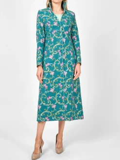 Favourbrook Whitehall Coat Teal Windsor Linen-Women Mother Of The Bride | Jackets & Coats