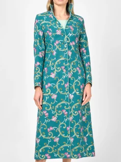 Favourbrook Whitehall Coat Teal Windsor Linen-Women Mother Of The Bride | Jackets & Coats
