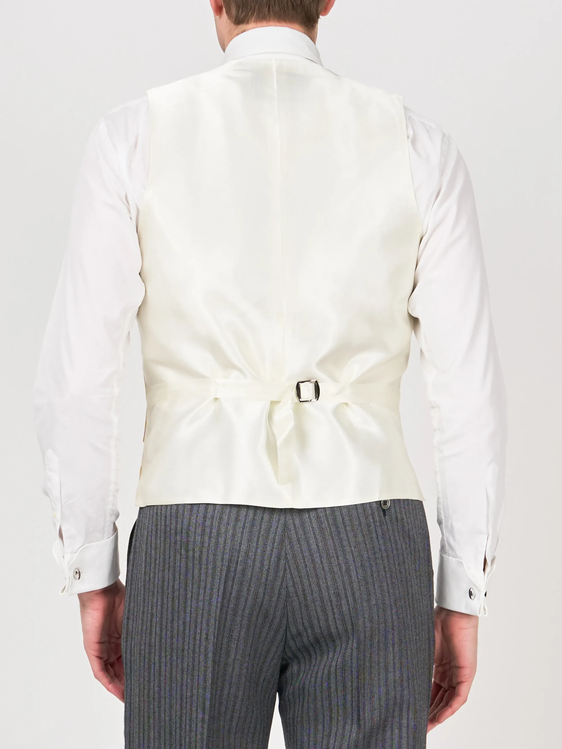 Favourbrook Yellow Gabardine Wool Double Breasted 8 Button Shawl Lapel Piped Waistcoat- Wedding Attire | Waistcoats