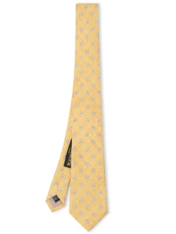Favourbrook Yellow Osterley Silk Tie- Wedding Attire | Ties
