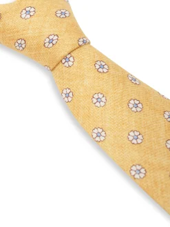 Favourbrook Yellow Osterley Silk Tie- Wedding Attire | Ties